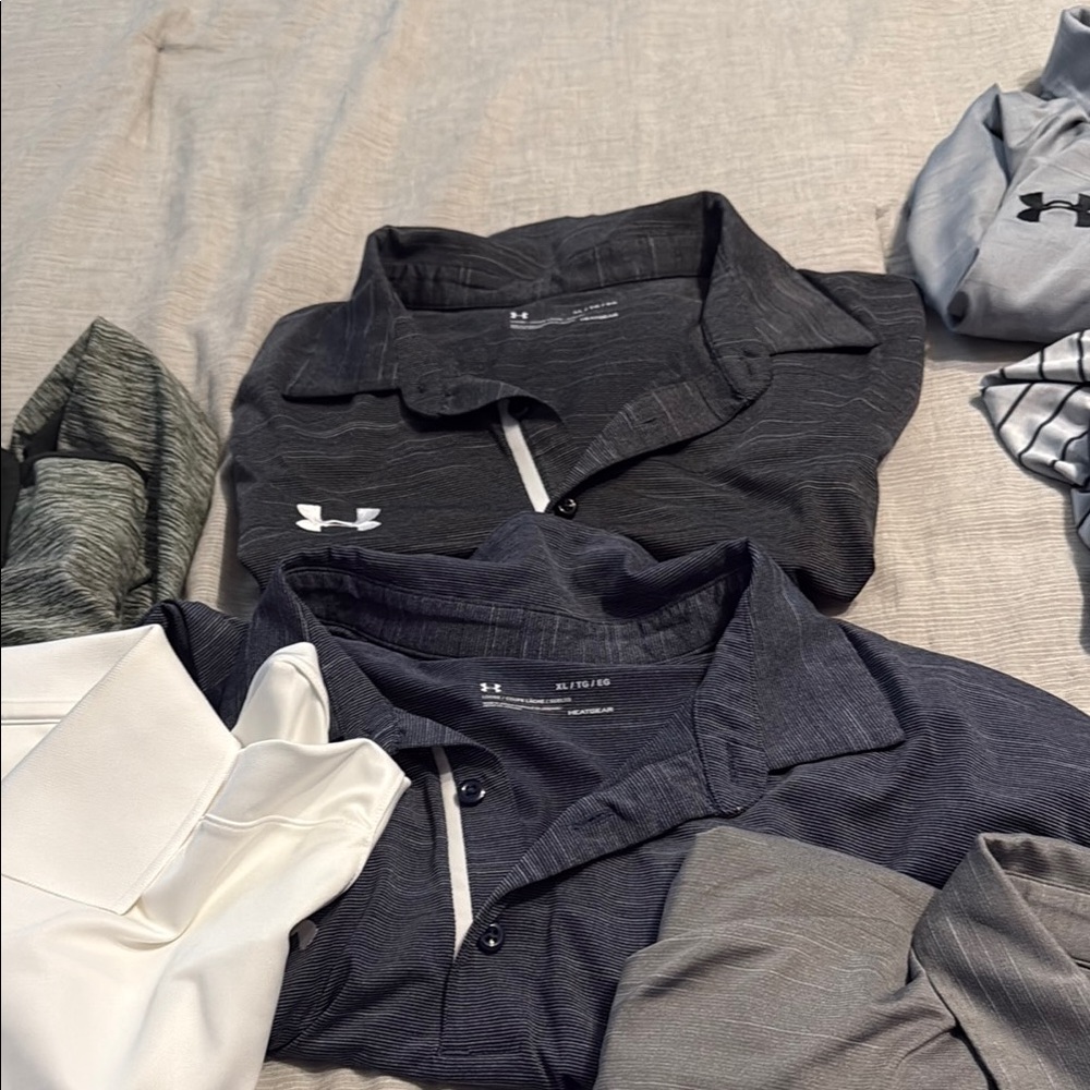 Under Armour Black Performance Polo Moisture-Wicking